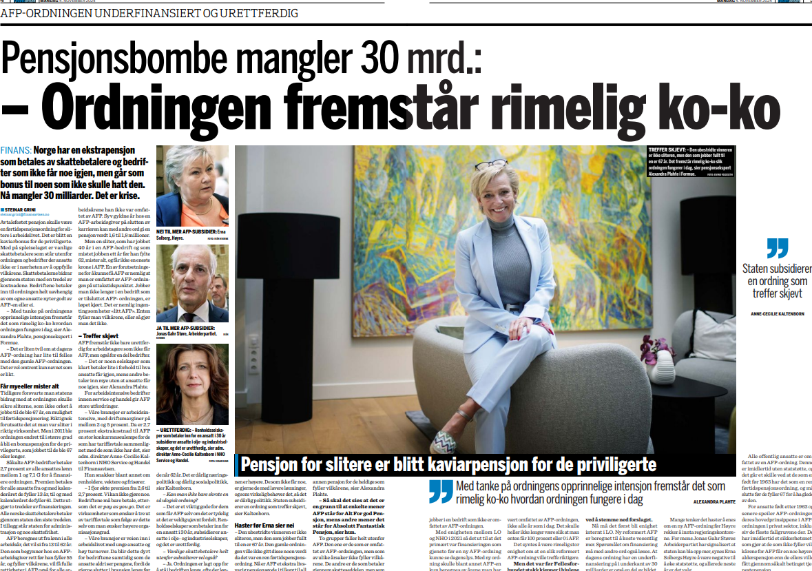 Finansavisen 4.11.24