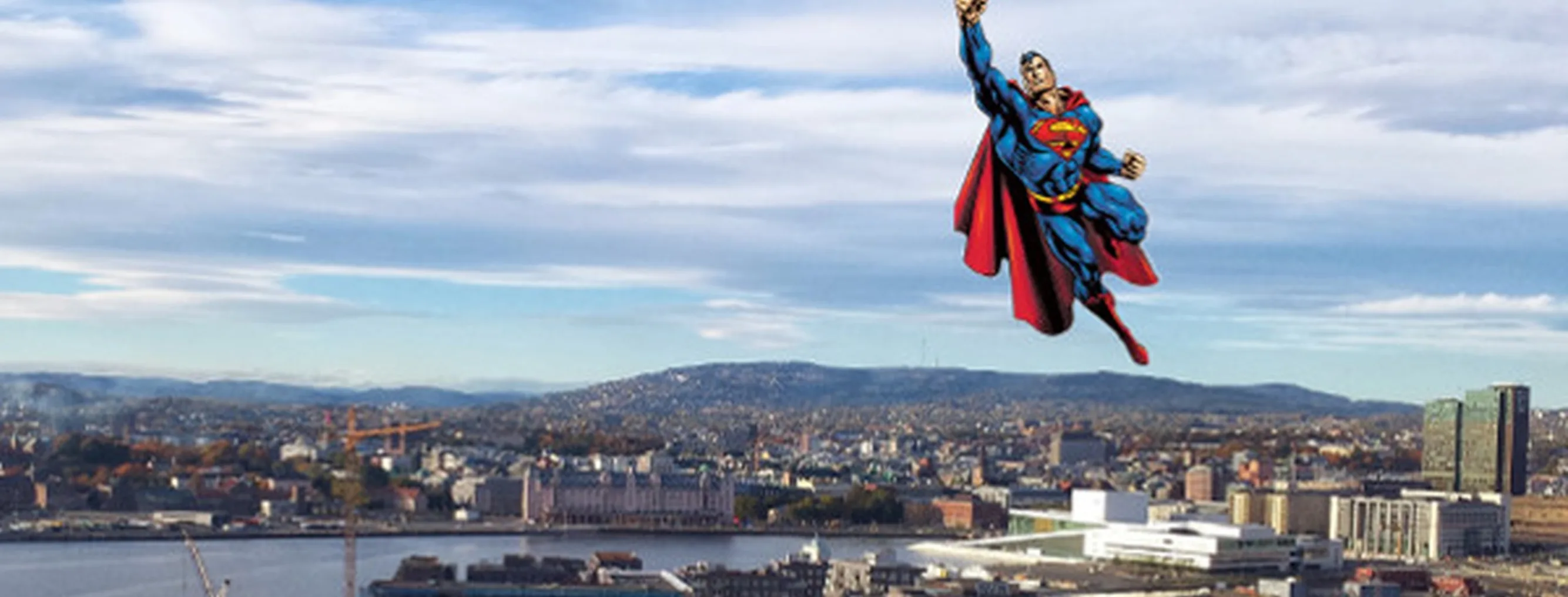 Supermann over oslo toppbanner