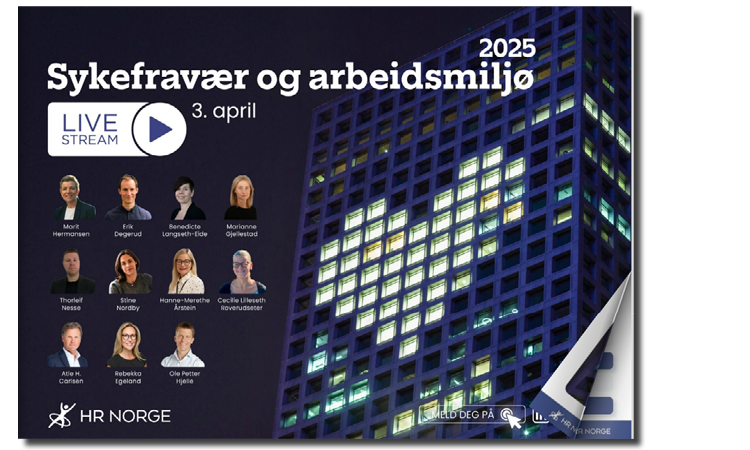 Sykefravaer og arbeidsmiljoe 2025 Live Stream Forsidebilde 750x450