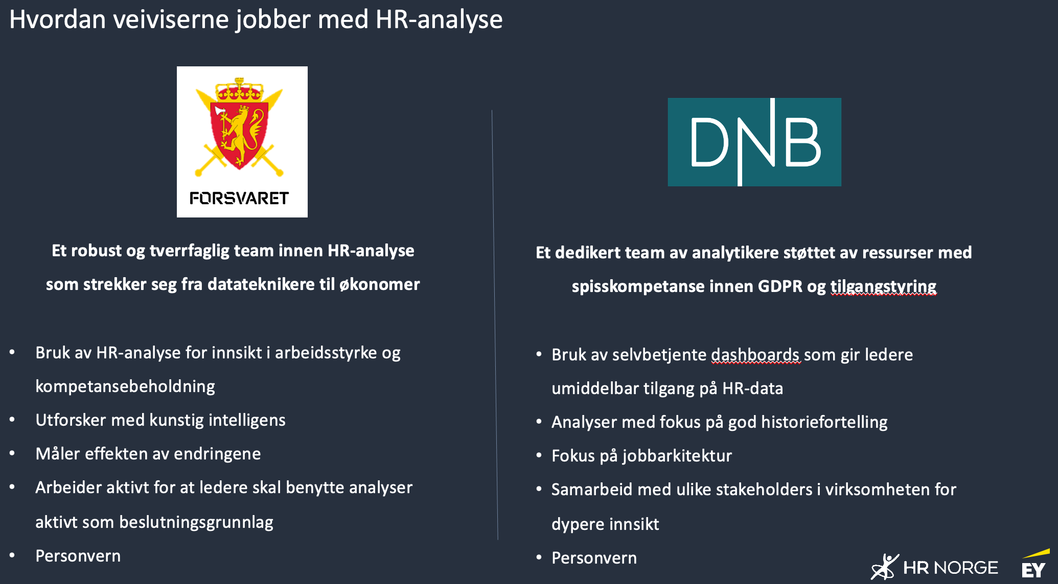 Hvordan veiviserne jobber med HR-analyse