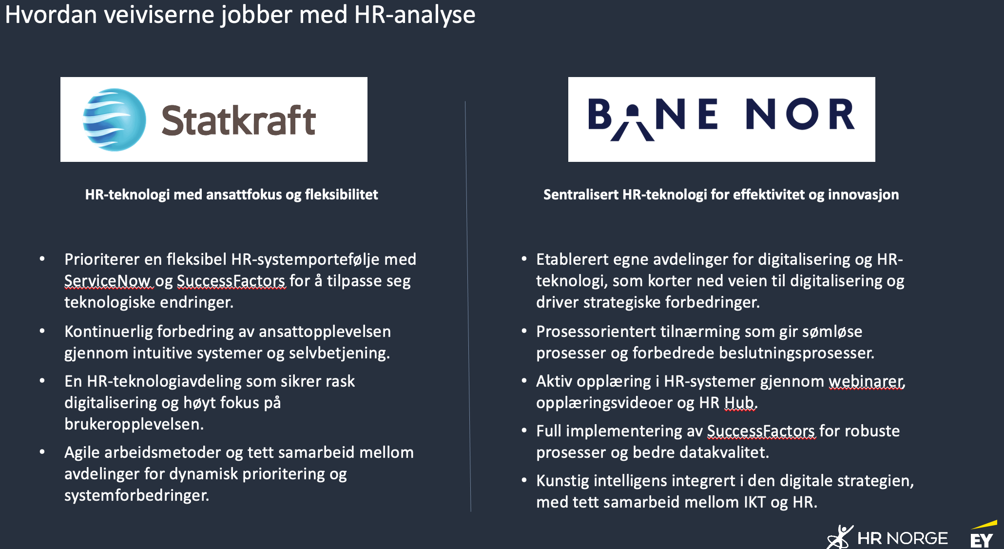 Hvordan veiviserne jobber med HR-analyse