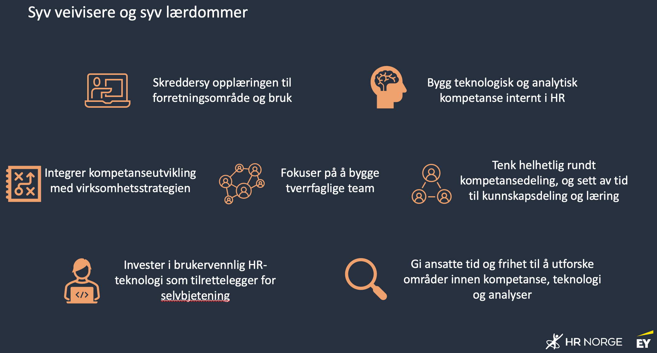 Syv veivisere og syv lærdommer